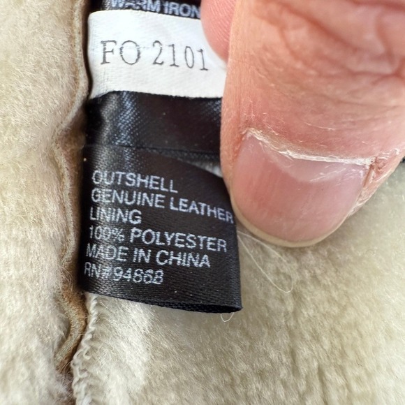 Bernardo Suede Sherpa Patchwork Coat Womens XLP Southwestern Fall Winter Warm - Picture 16 of 16